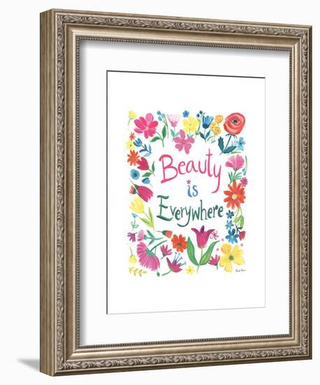 Floral Quote III-Farida Zaman-Framed Art Print