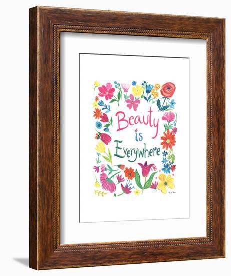 Floral Quote III-Farida Zaman-Framed Art Print