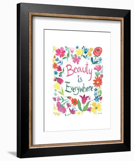 Floral Quote III-Farida Zaman-Framed Art Print