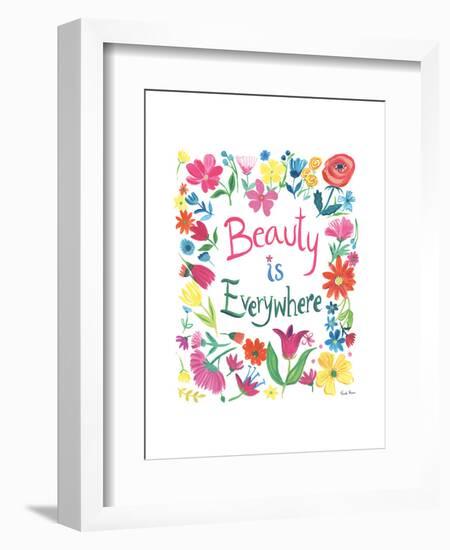 Floral Quote III-Farida Zaman-Framed Art Print