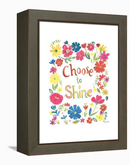 Floral Quote IV-Farida Zaman-Framed Stretched Canvas