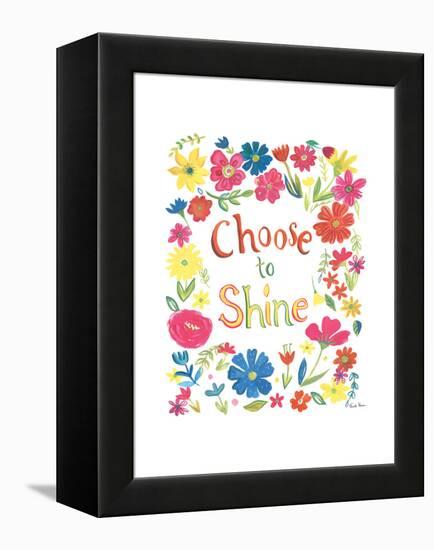 Floral Quote IV-Farida Zaman-Framed Stretched Canvas