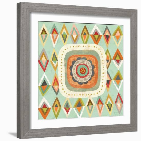 Floral Retro 3 Bloom-Richard Faust-Framed Art Print