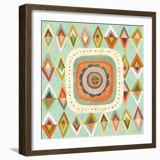 Floral Retro 3 Bloom-Richard Faust-Framed Art Print