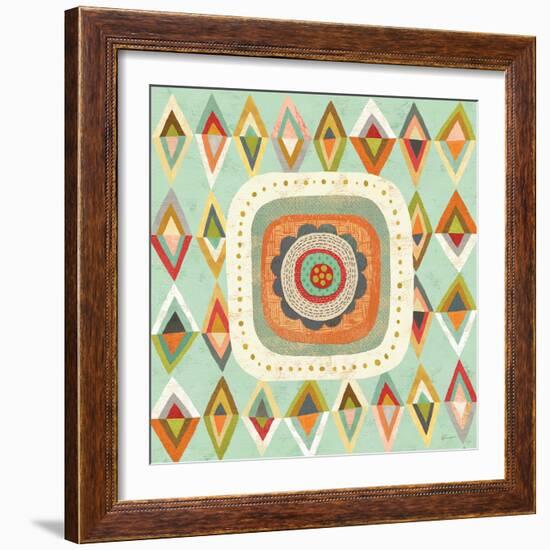 Floral Retro 3 Bloom-Richard Faust-Framed Art Print