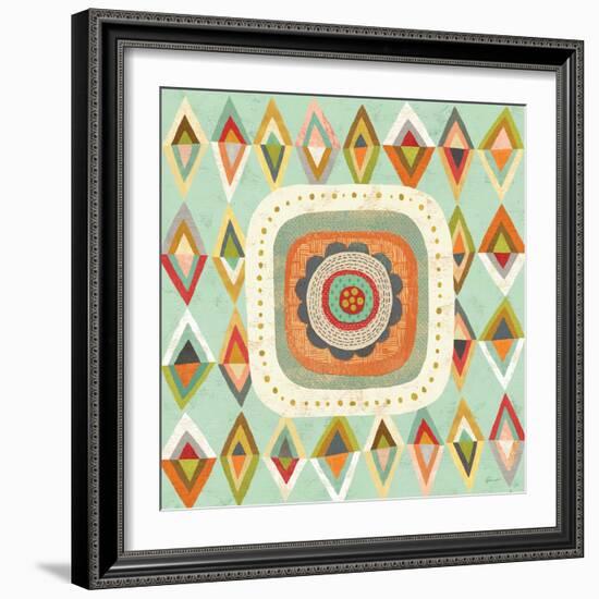 Floral Retro 3 Bloom-Richard Faust-Framed Art Print