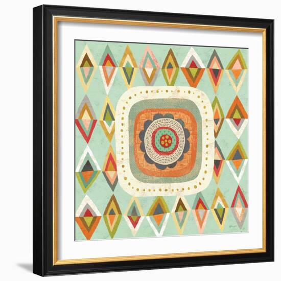 Floral Retro 3 Bloom-Richard Faust-Framed Art Print