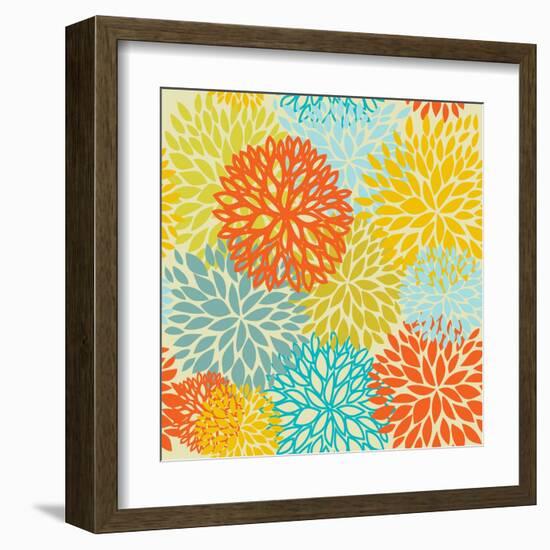 Floral Seamless Pattern-mcherevan-Framed Art Print