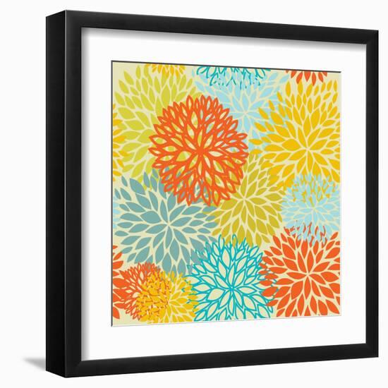 Floral Seamless Pattern-mcherevan-Framed Art Print