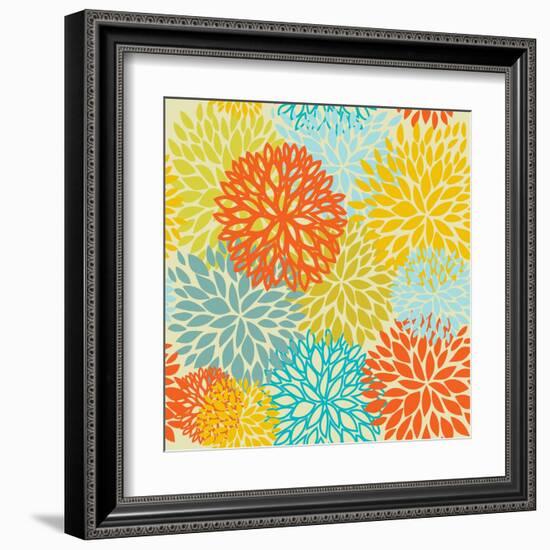 Floral Seamless Pattern-mcherevan-Framed Art Print