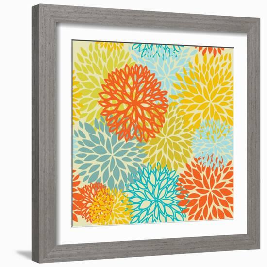 Floral Seamless Pattern-mcherevan-Framed Art Print