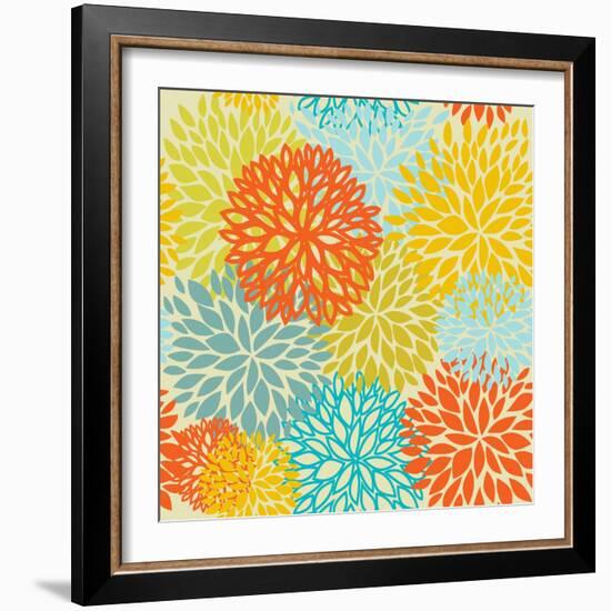 Floral Seamless Pattern-mcherevan-Framed Art Print