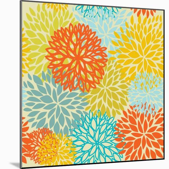 Floral Seamless Pattern-mcherevan-Mounted Art Print