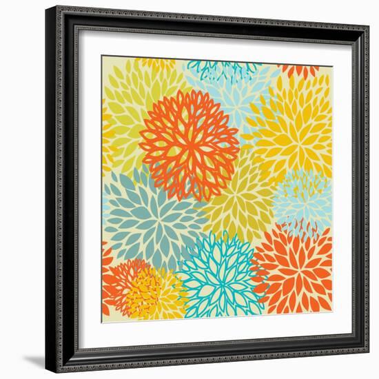 Floral Seamless Pattern-mcherevan-Framed Art Print