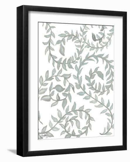 Floral Shades of Gray I-Elizabeth Medley-Framed Art Print