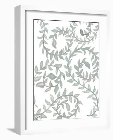 Floral Shades of Gray I-Elizabeth Medley-Framed Art Print