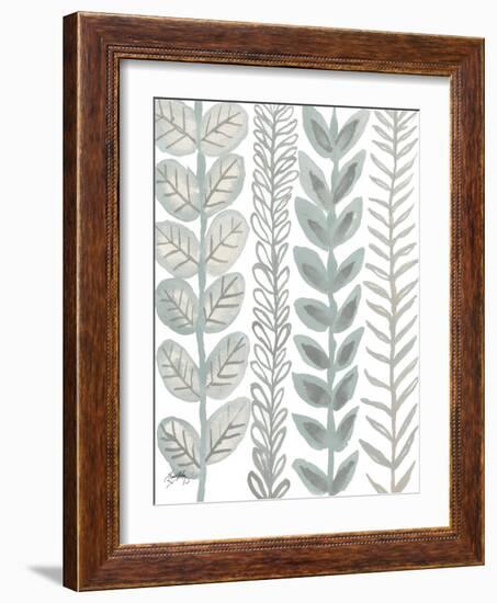 Floral Shades of Gray II-Elizabeth Medley-Framed Art Print