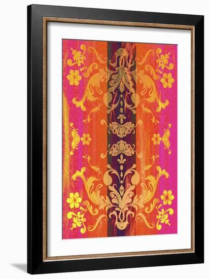 Floral Shapes Original X-Fernando Palma-Framed Giclee Print