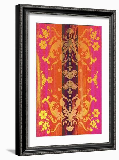 Floral Shapes Original X-Fernando Palma-Framed Giclee Print