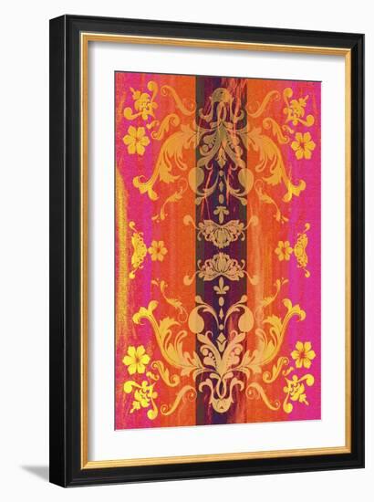 Floral Shapes Original X-Fernando Palma-Framed Giclee Print