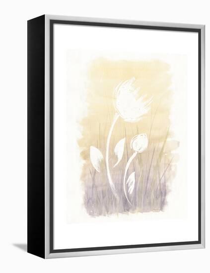 Floral Silhouette I-Elyse DeNeige-Framed Stretched Canvas