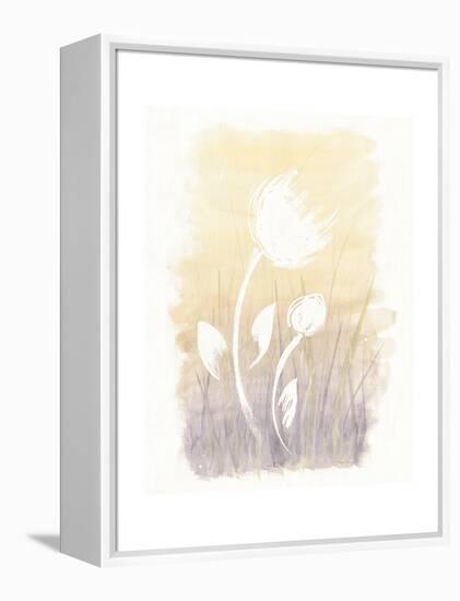 Floral Silhouette I-Elyse DeNeige-Framed Stretched Canvas