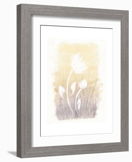 Floral Silhouette I-Elyse DeNeige-Framed Art Print