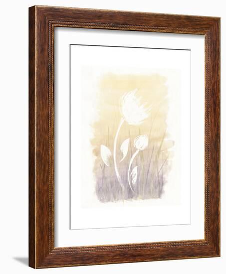 Floral Silhouette I-Elyse DeNeige-Framed Art Print