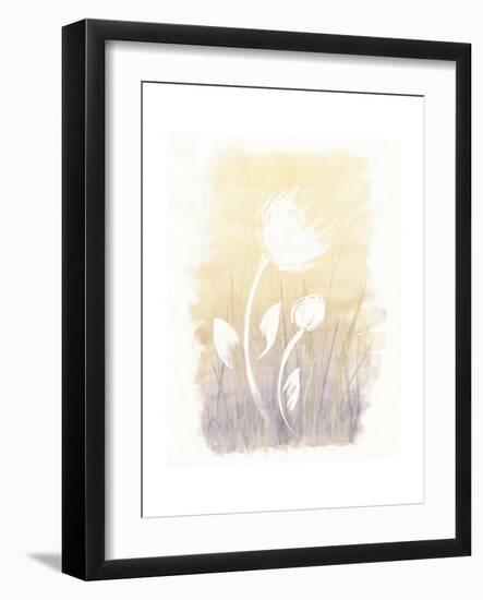 Floral Silhouette I-Elyse DeNeige-Framed Art Print