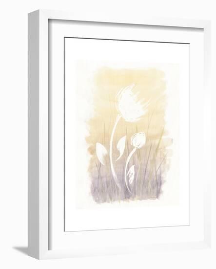 Floral Silhouette I-Elyse DeNeige-Framed Art Print