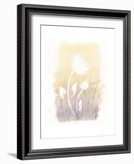 Floral Silhouette I-Elyse DeNeige-Framed Art Print