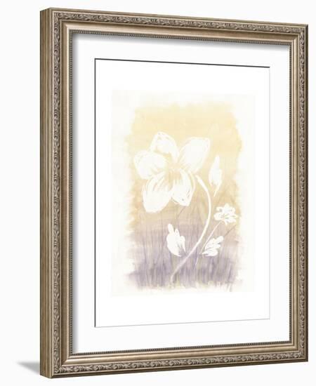 Floral Silhouette II-Elyse DeNeige-Framed Art Print