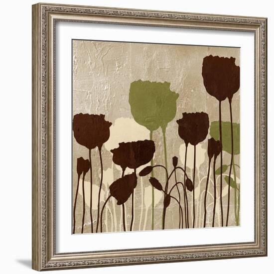 Floral Simplicity I (Green)-Patricia Pinto-Framed Art Print