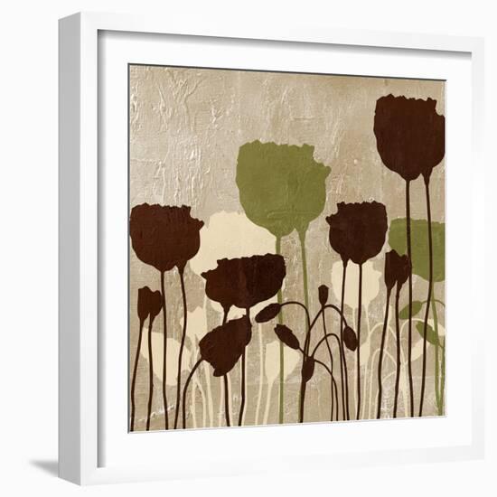 Floral Simplicity I (Green)-Patricia Pinto-Framed Art Print