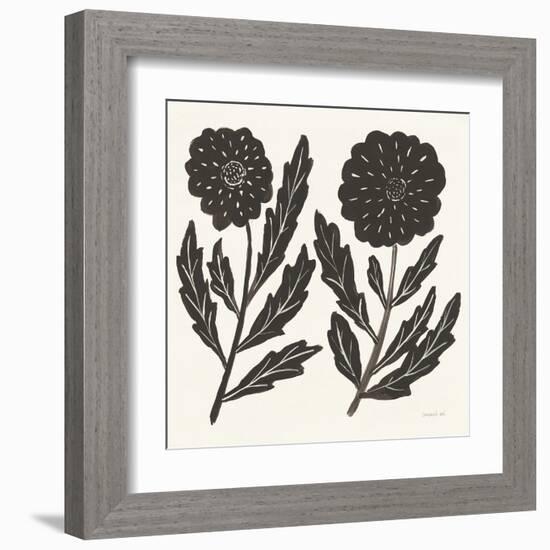 Floral Simplicity II Cream-Danhui Nai-Framed Art Print