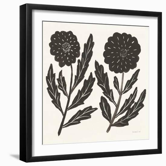 Floral Simplicity II Cream-Danhui Nai-Framed Art Print