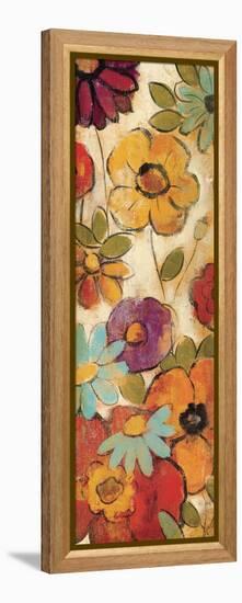 Floral Sketches on Linen I-Silvia Vassileva-Framed Stretched Canvas