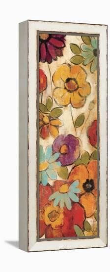 Floral Sketches on Linen I-Silvia Vassileva-Framed Stretched Canvas