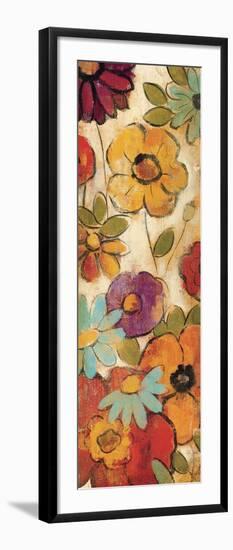 Floral Sketches on Linen I-Silvia Vassileva-Framed Art Print