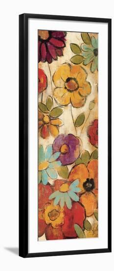 Floral Sketches on Linen I-null-Framed Art Print