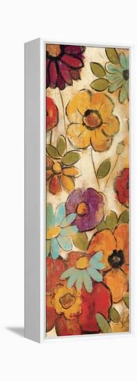 Floral Sketches on Linen I-null-Framed Stretched Canvas