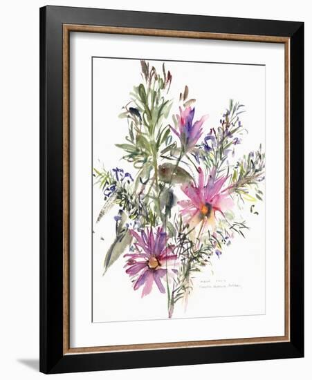 Floral, South African daisies and lavander, 2004-Claudia Hutchins-Puechavy-Framed Giclee Print