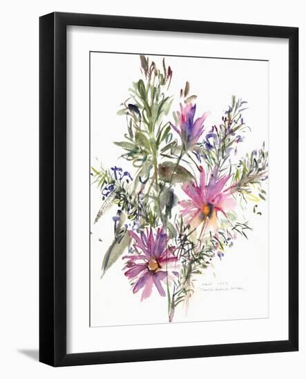 Floral, South African daisies and lavander, 2004-Claudia Hutchins-Puechavy-Framed Giclee Print
