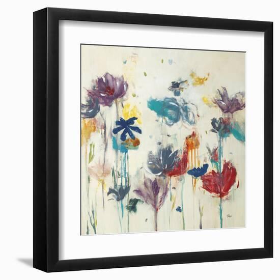 Floral Splash II-Lisa Ridgers-Framed Art Print