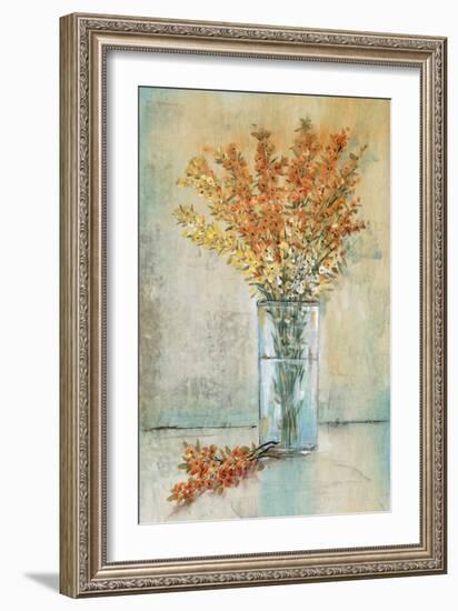 Floral Spray in Vase III-Tim O'Toole-Framed Art Print