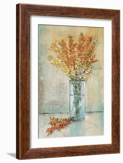 Floral Spray in Vase III-Tim O'Toole-Framed Art Print