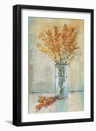 Floral Spray in Vase III-Tim O'Toole-Framed Art Print