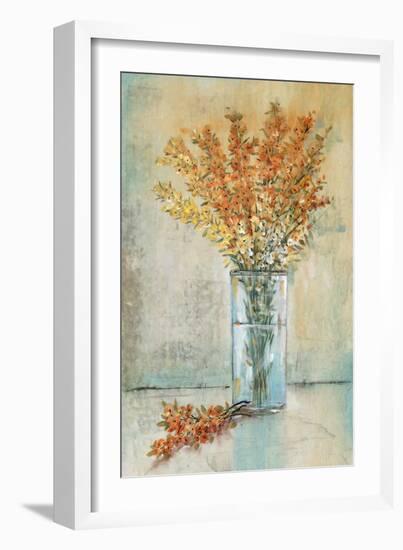 Floral Spray in Vase III-Tim O'Toole-Framed Art Print