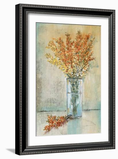 Floral Spray in Vase III-Tim O'Toole-Framed Art Print