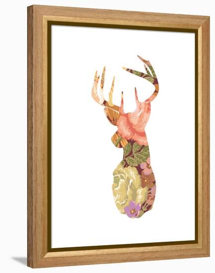 Floral Stag-Moha London-Framed Premier Image Canvas